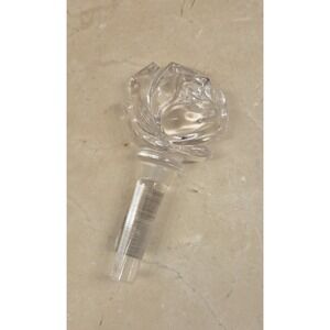 Mikasa Crystal Rose Wine Stopper New